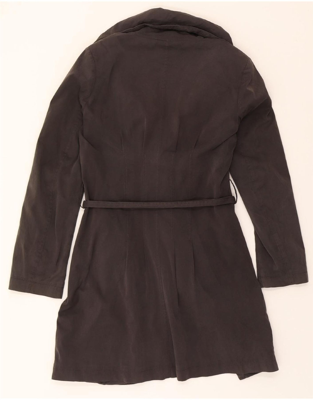 SISLEY Womens Overcoat IT 44 Medium Grey Polyester Vintage Sisley and Second-Hand Sisley from Messina Hembry 