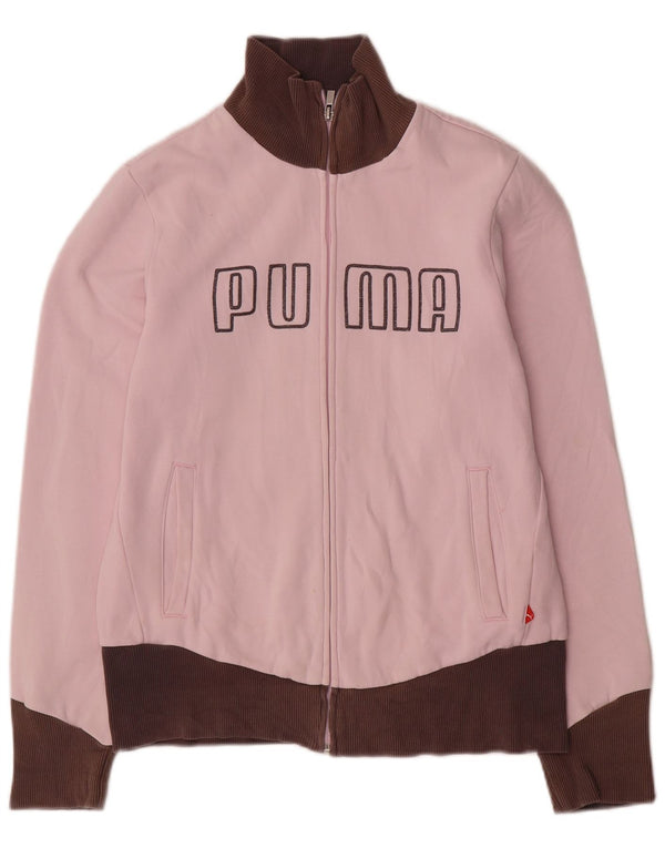 Puma Veste de survêtement graphique pour femme UK 14 Large Rose Colourblock