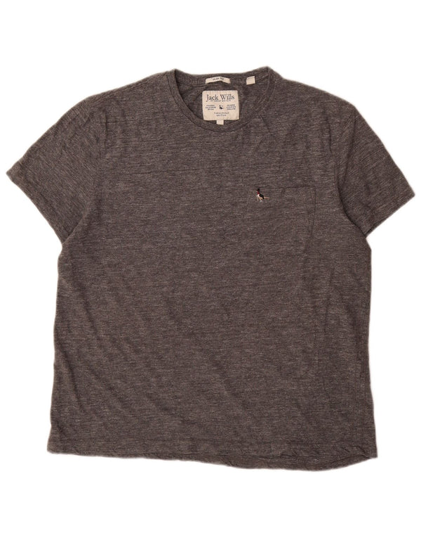 Jack Wills T-Shirt Slim Fit pour Homme en Coton Gris 2XL