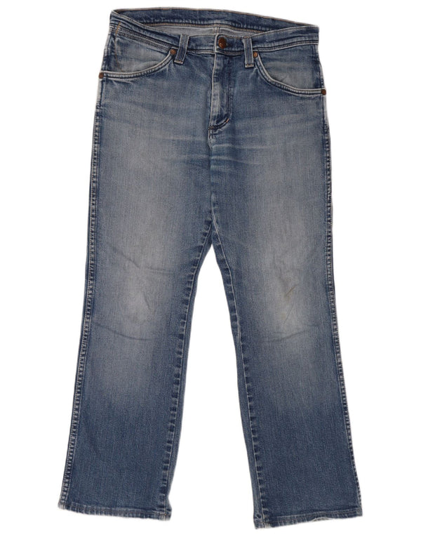Wrangler Mens Alaska Straight Jeans W32 L28 Blue Cotton