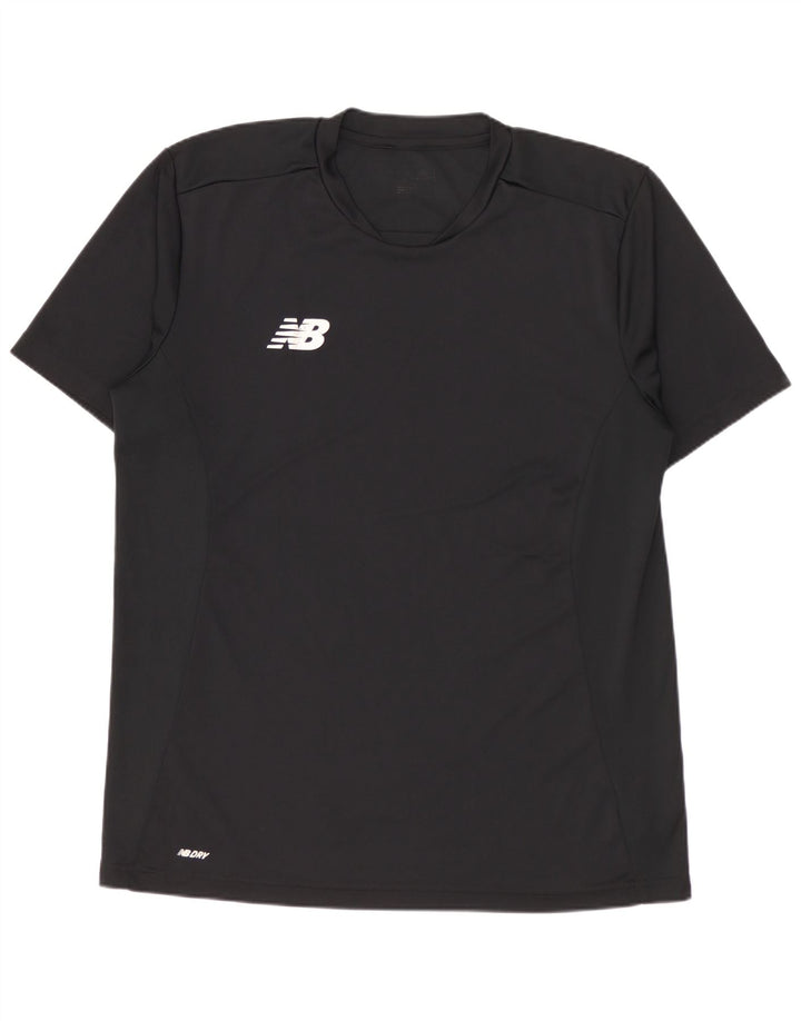 NEW BALANCE T-Shirt Graphique Homme Noir Moyen Polyester