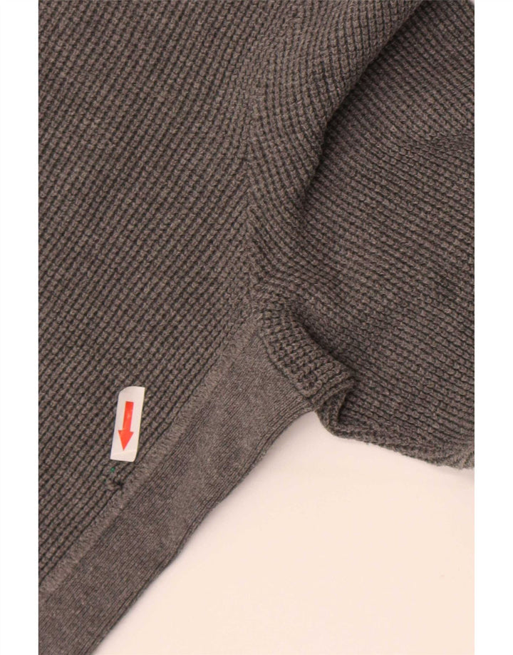 Gap Pull à col rond pour homme en coton gris Large