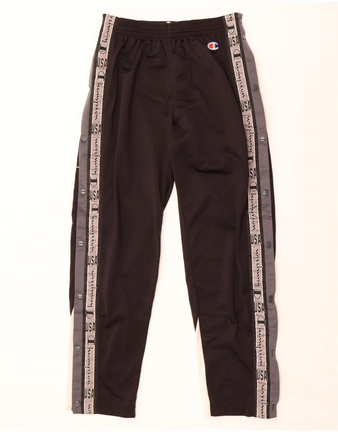 Champion Pantalon de Survêtement USA Graphic Homme Noir Large Colorblock
