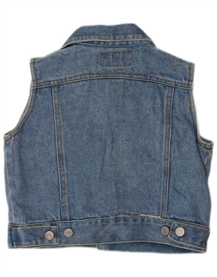 ROCKY Gilet en Jean Garçon 3-4 Ans Bleu Coton