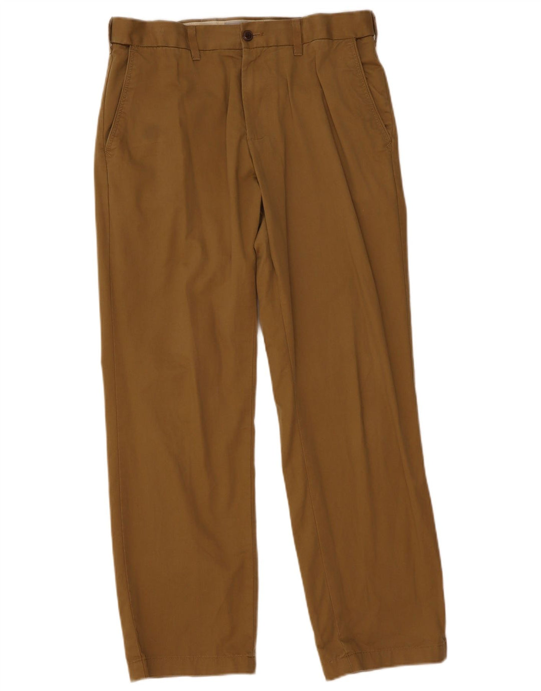 Marks & Spencer Pantalon Chino Regular Homme W34 L31 Kaki Coton
