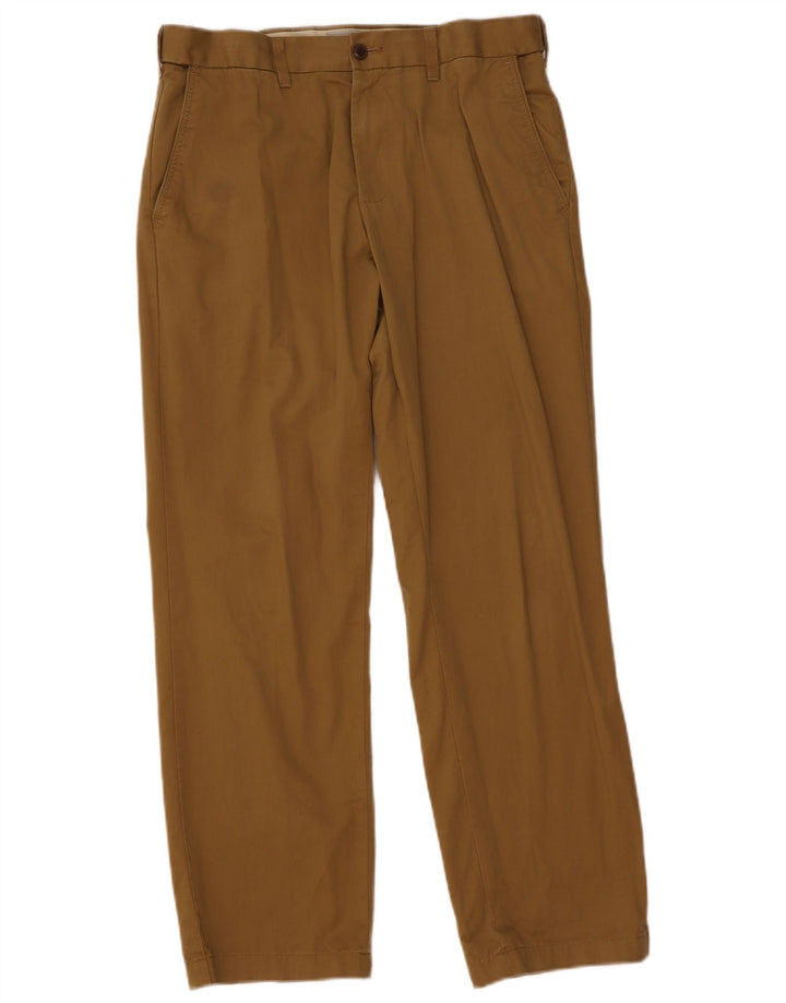 Marks & Spencer Pantalon Chino Regular Homme W34 L31 Kaki Coton