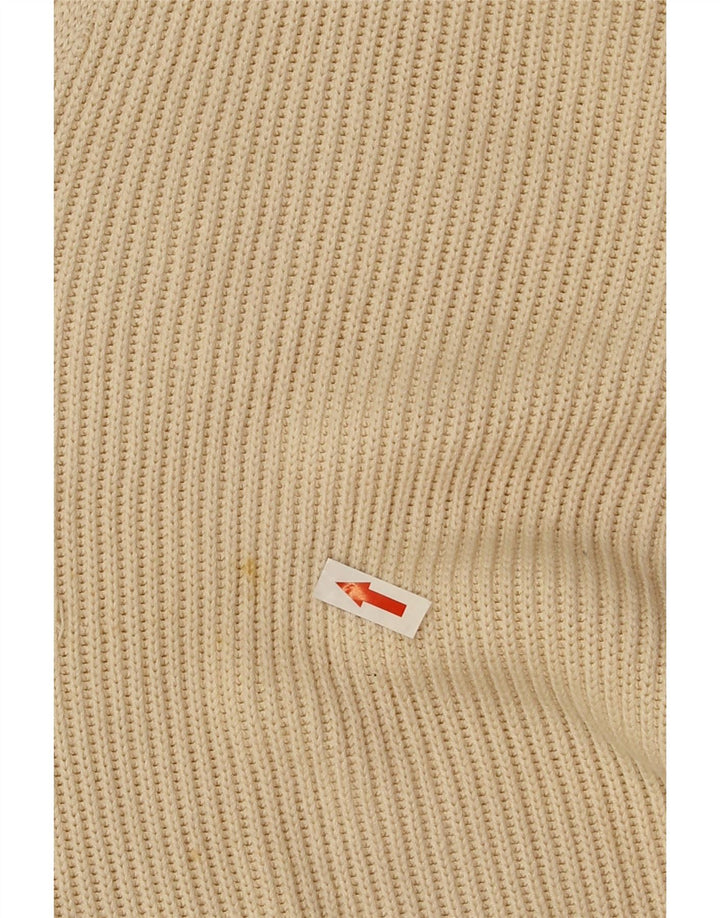 Stefanel Cardigan surdimensionné pour femme UK 14 Viscose beige moyen