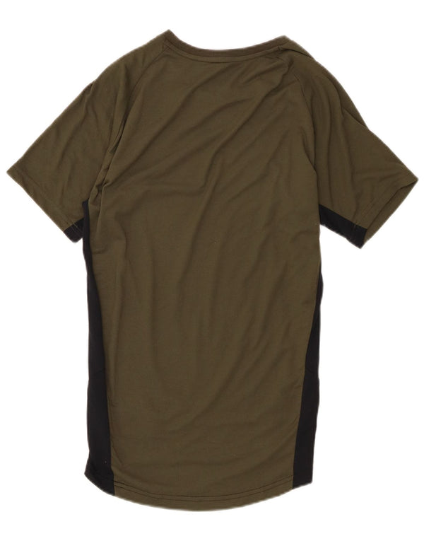 Puma T-Shirt Homme Kaki Colorblock Polyester