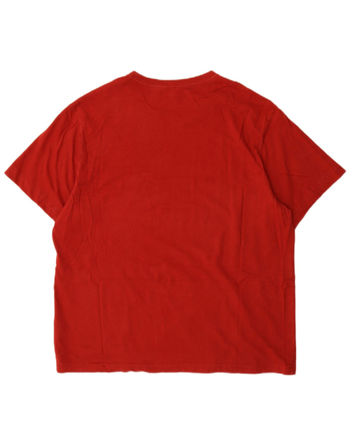 Eddie Bauer T-Shirt Homme Top XL Coton Rouge
