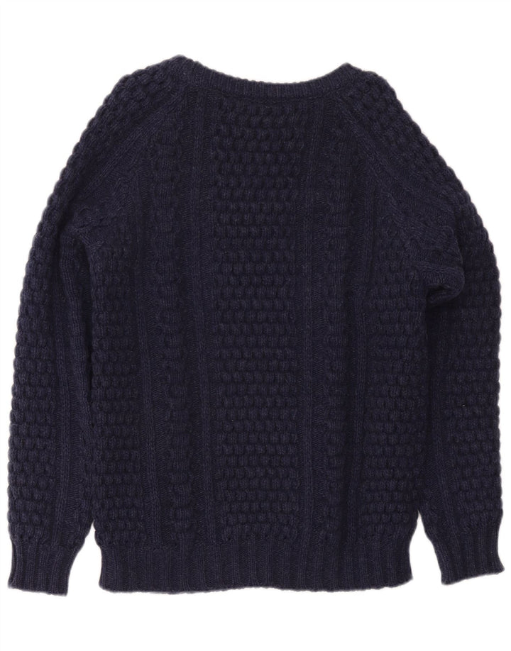 Les Copains Pull col rond coupe classique pour homme, petit bleu marine