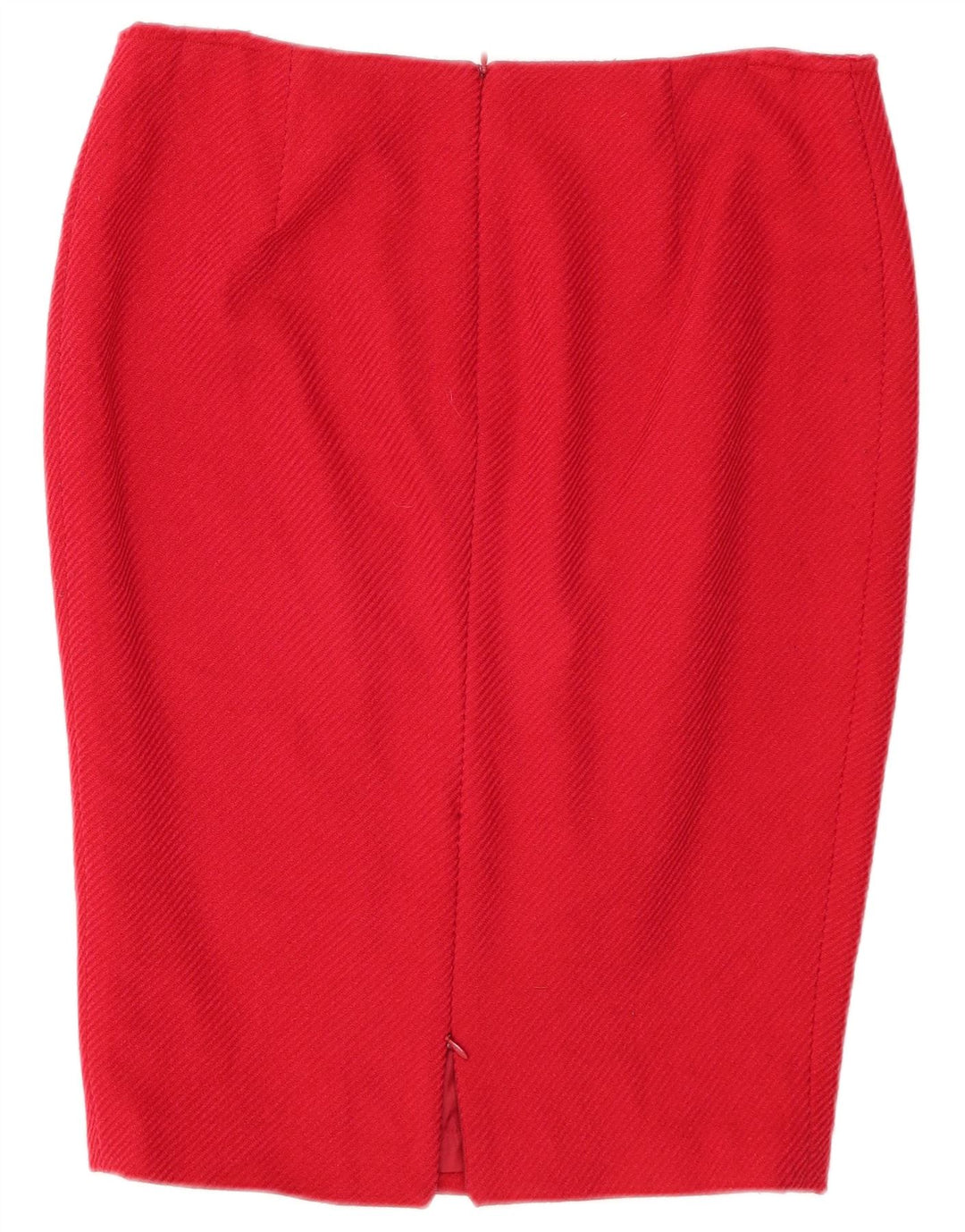 LUISA SPAGNOLI Jupe Crayon Femme IT 46 Large W32 Laine Rouge