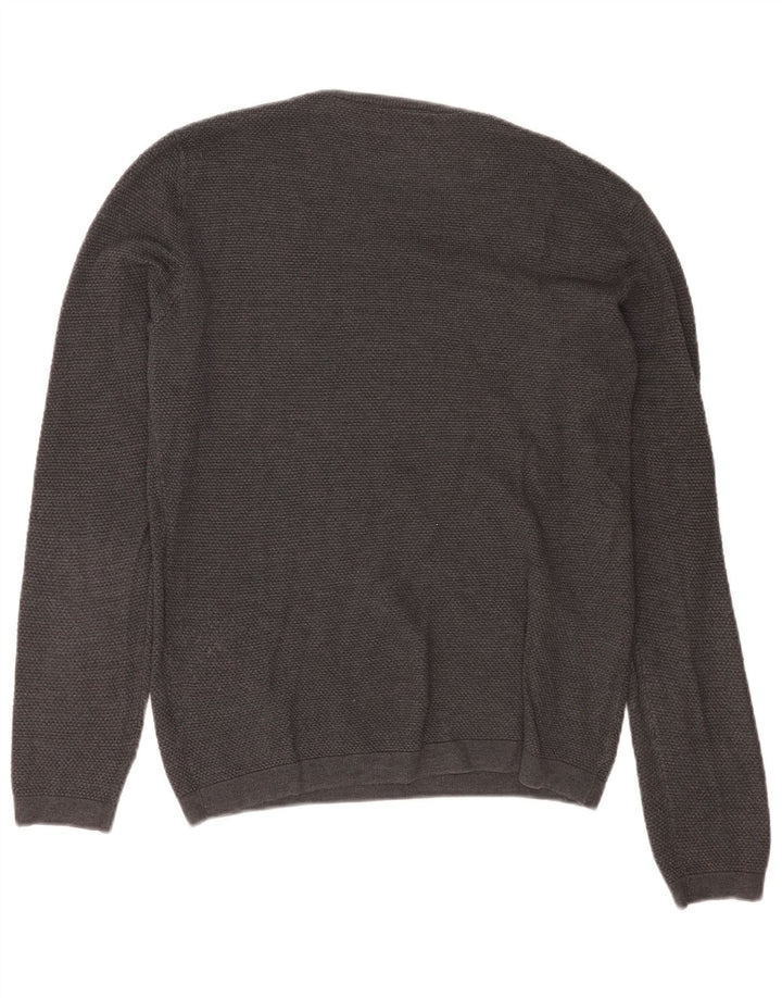 Zara Pull ras du cou pour homme, grand gris