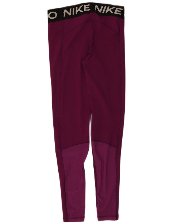 Nike Legging Dri Fit Graphic pour femme UK 8 Small Violet Colorblock