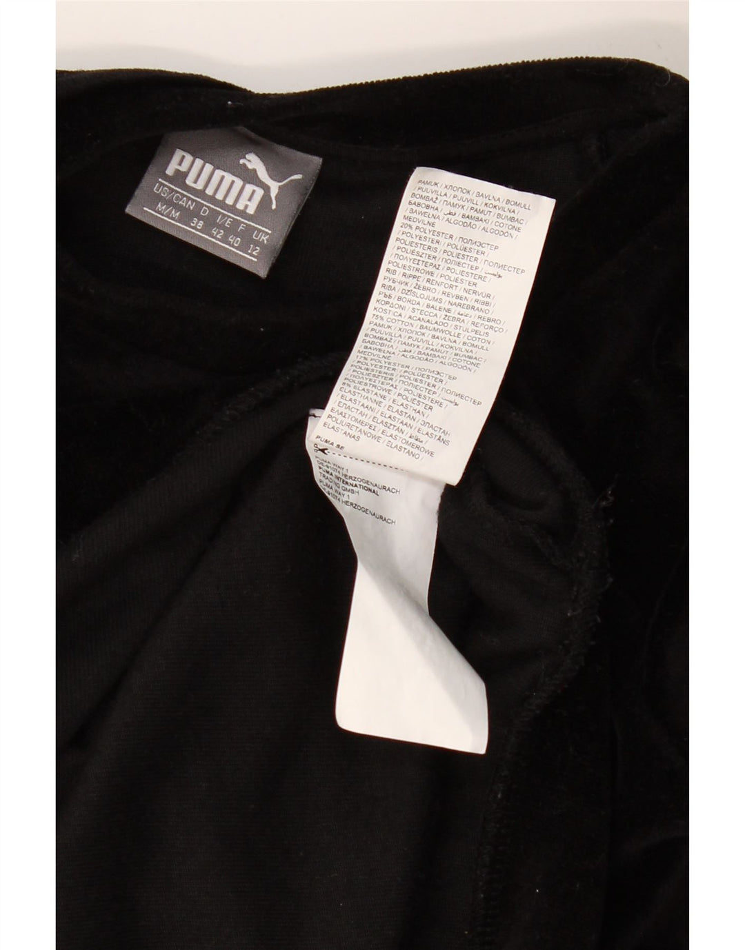 PUMA Sweat-shirt graphique surdimensionné pour femme UK 12 en coton noir moyen