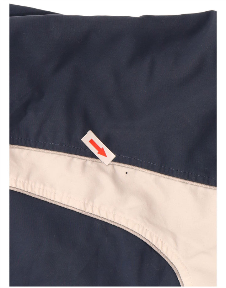 ASICS Veste de survêtement pour homme XL Bleu marine Colorblock Polyester