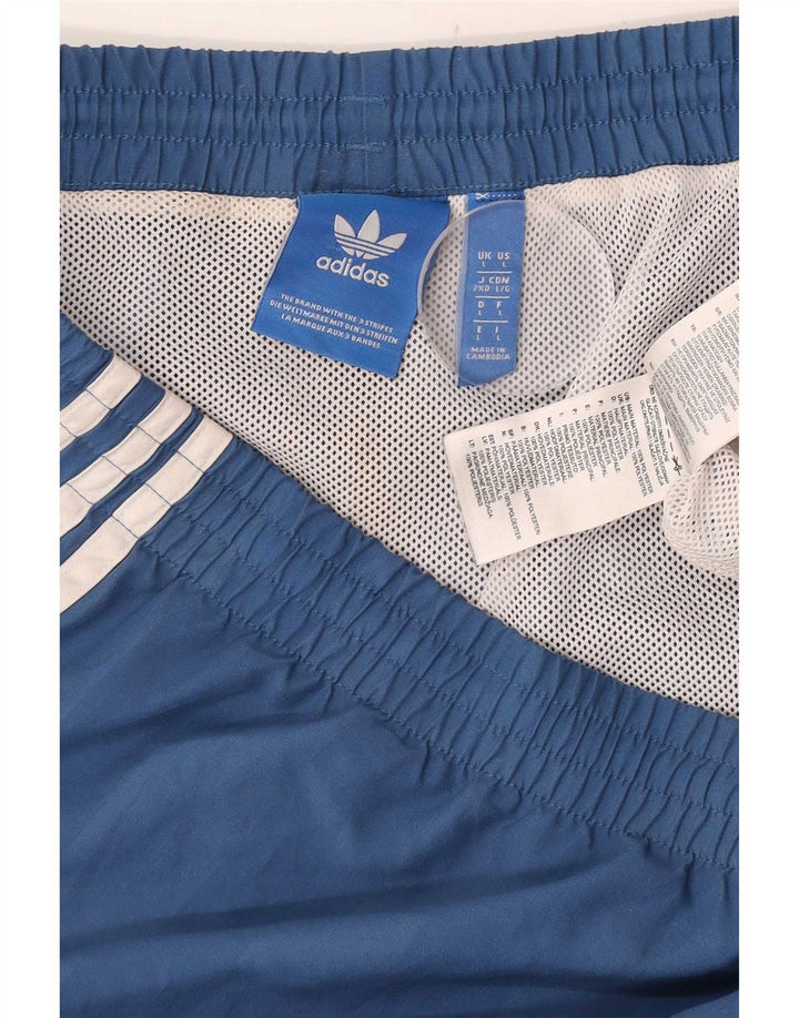 Adidas Short de sport pour homme Large Bleu Polyester