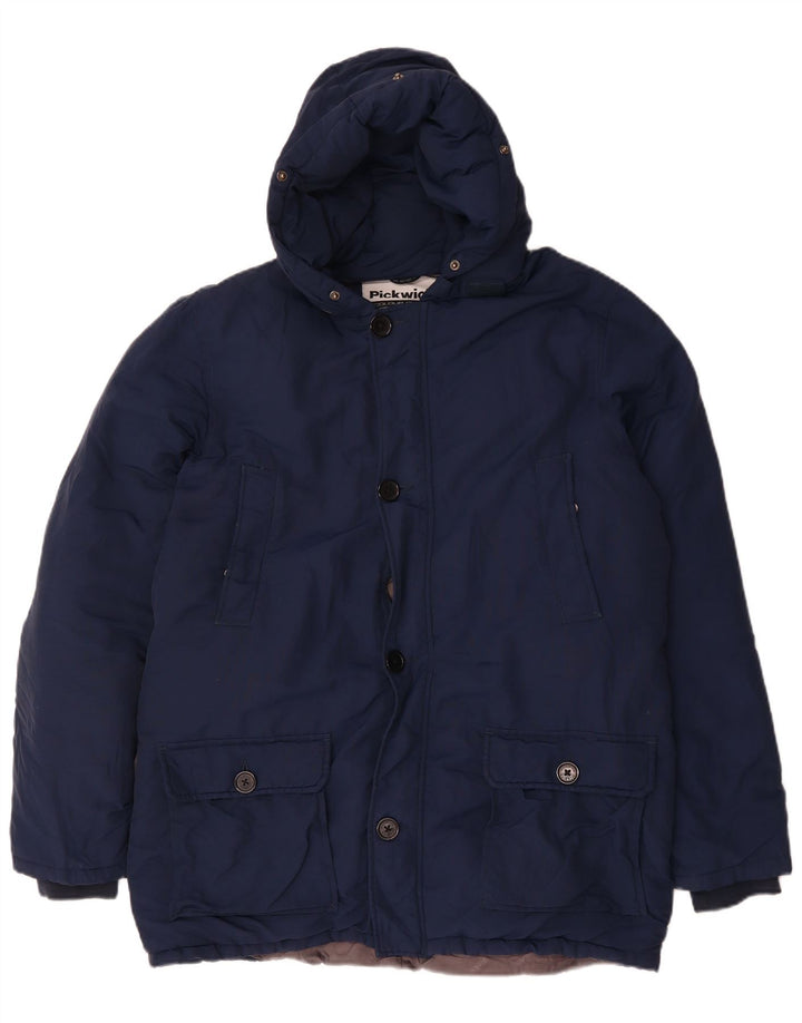 Pickwick Veste matelassée à capuche pour homme UK 42 XL Bleu marine Polyester