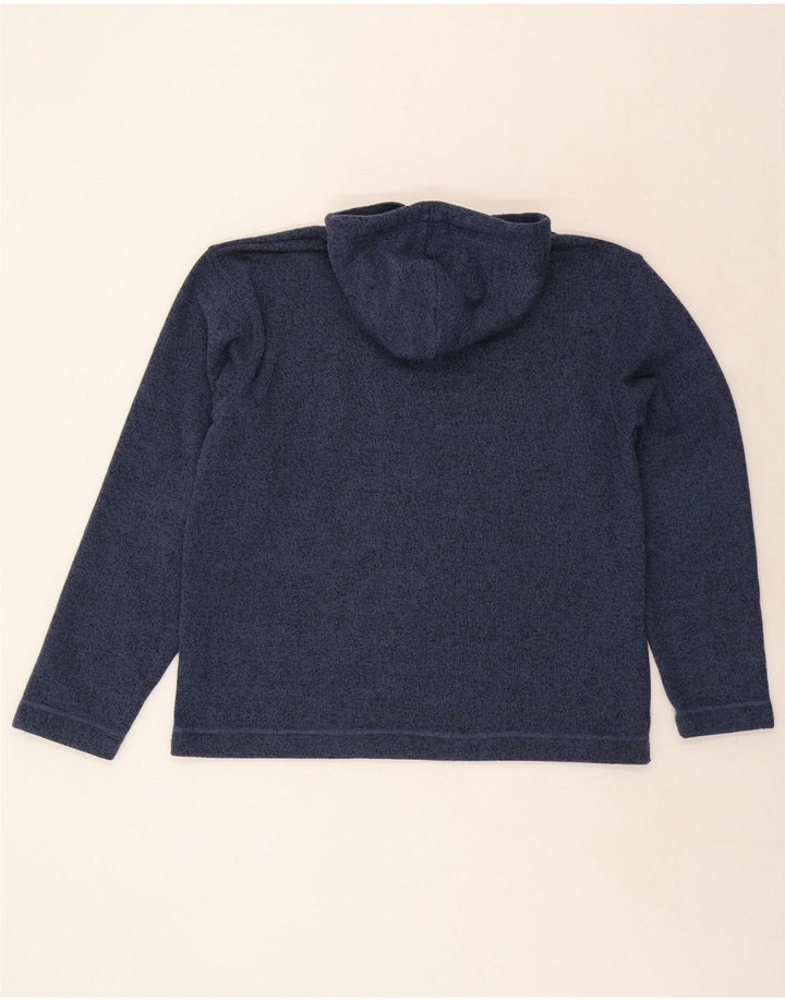 Weird Fish Pull à capuche pour homme XL Bleu marine moucheté en polyester