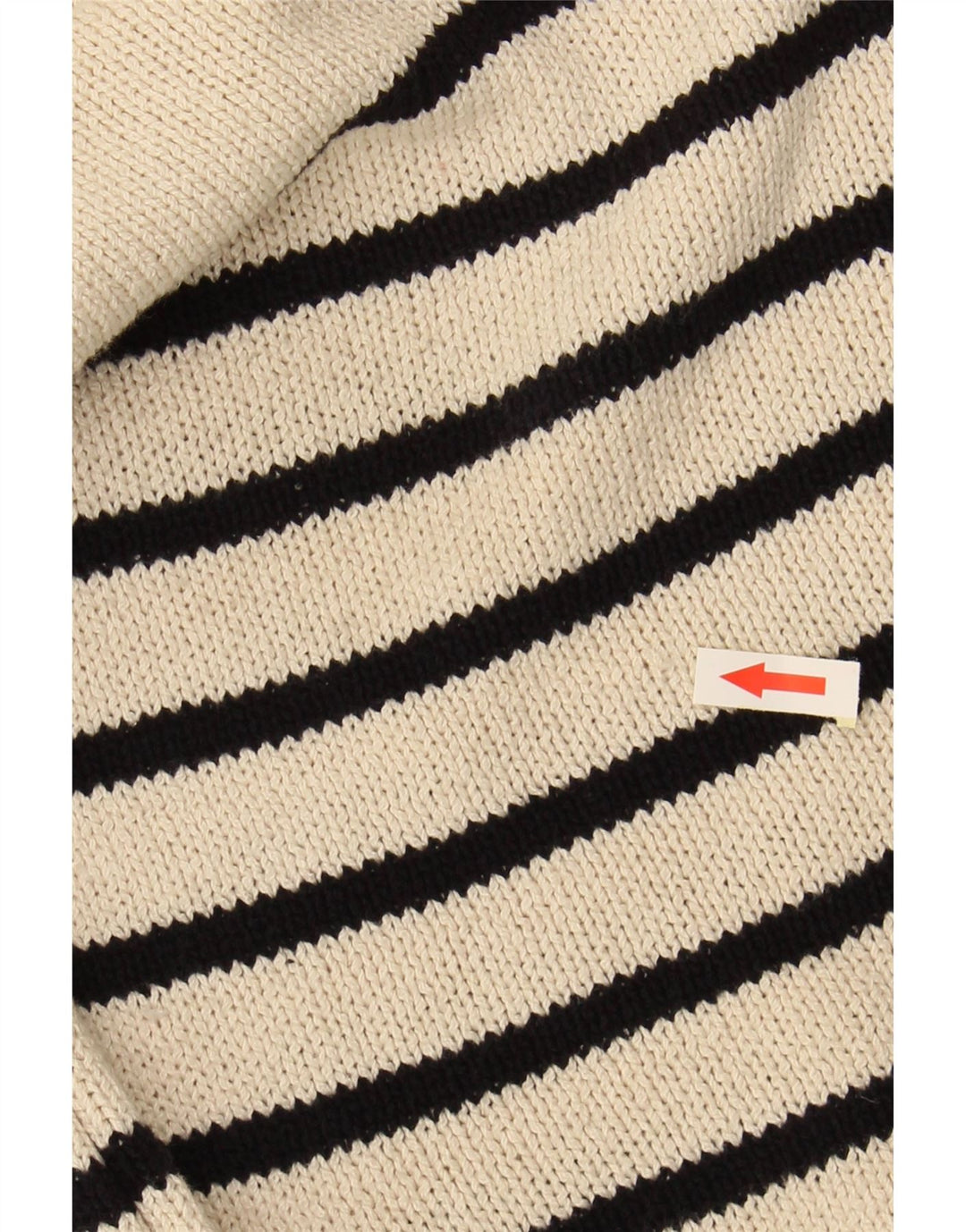 HOBBS Pull surdimensionné à col rond pour femme UK 6 XS Blanc cassé rayé