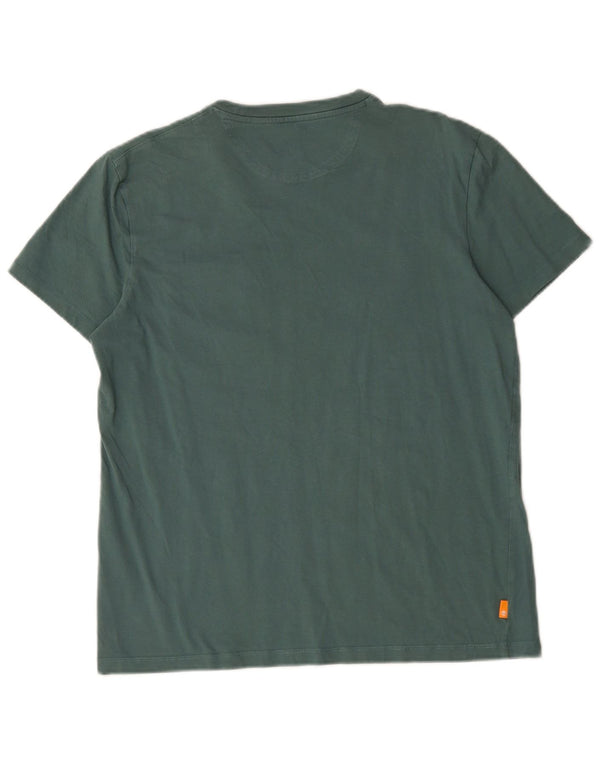 Timberland T-shirt slim fit pour hommes, grand coton vert