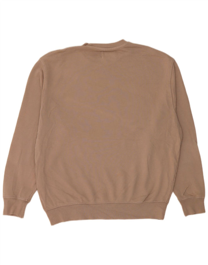 Zara Homme Sweatshirt Jumper Coton Beige Moyen