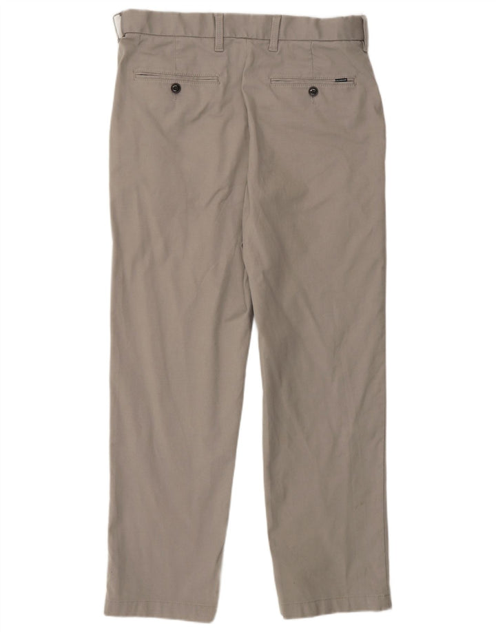 Marks & Spencer Pantalon de Costume Droit Homme W32 L28 Gris Coton