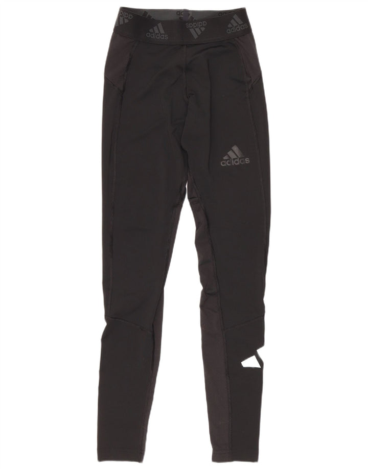 Adidas Leggings graphiques pour femmes UK 10 Small Noir Polyester