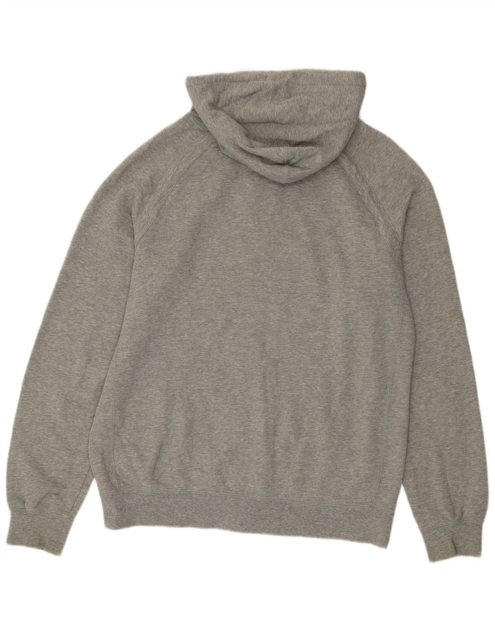 Nike Pull à capuche zippé en coton gris moyen pour homme