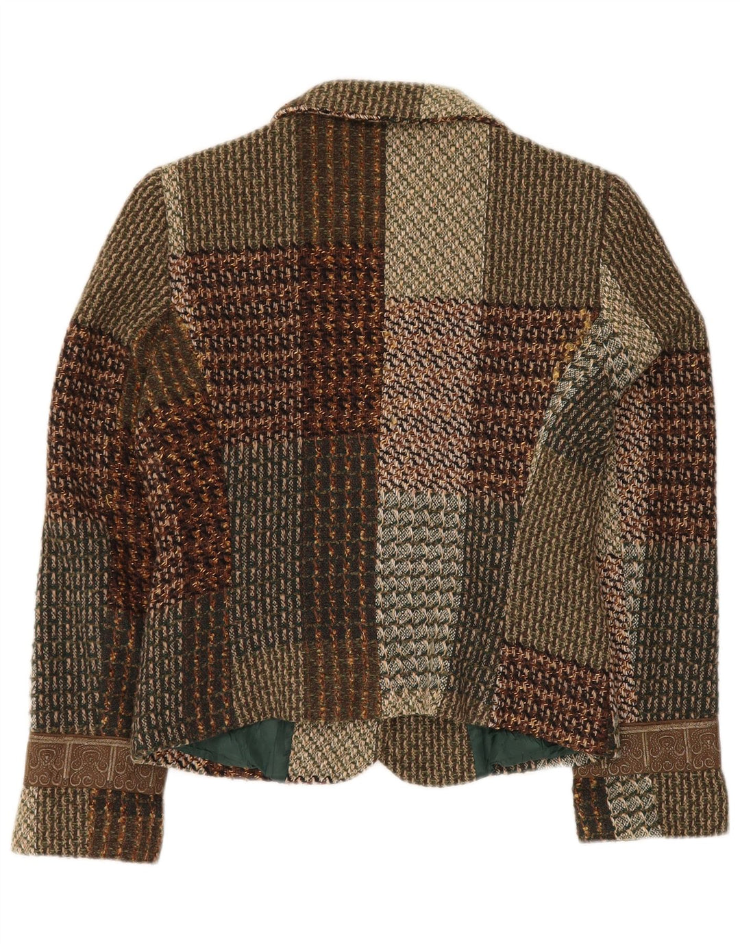 HALFON Veste Blazer 2 Boutons Femme IT 46 Grand Patchwork Multicolore