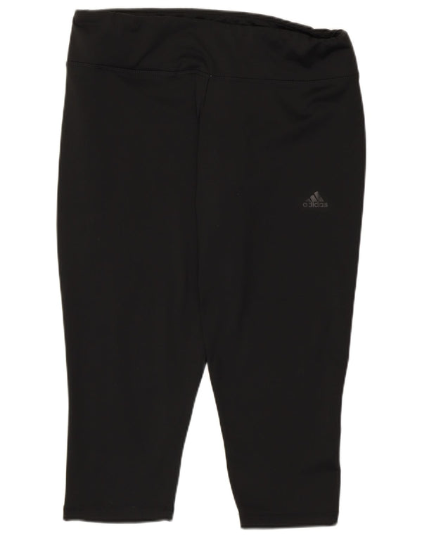 Adidas Climalite Capri Leggings UK 16/18 Large Noir Polyester