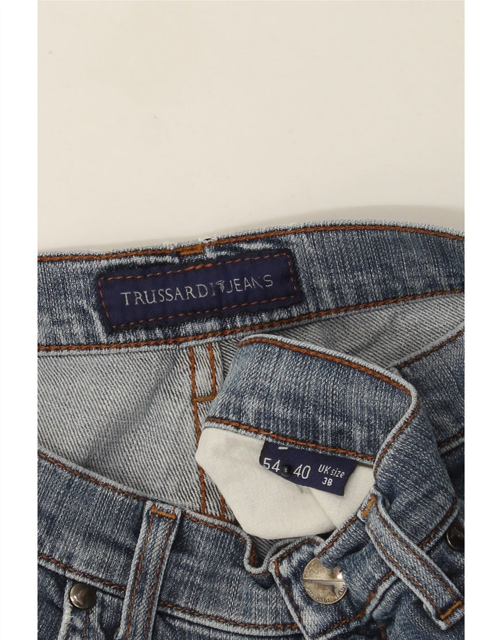 Trussardi Jean Droit W38 L30 Bleu Homme