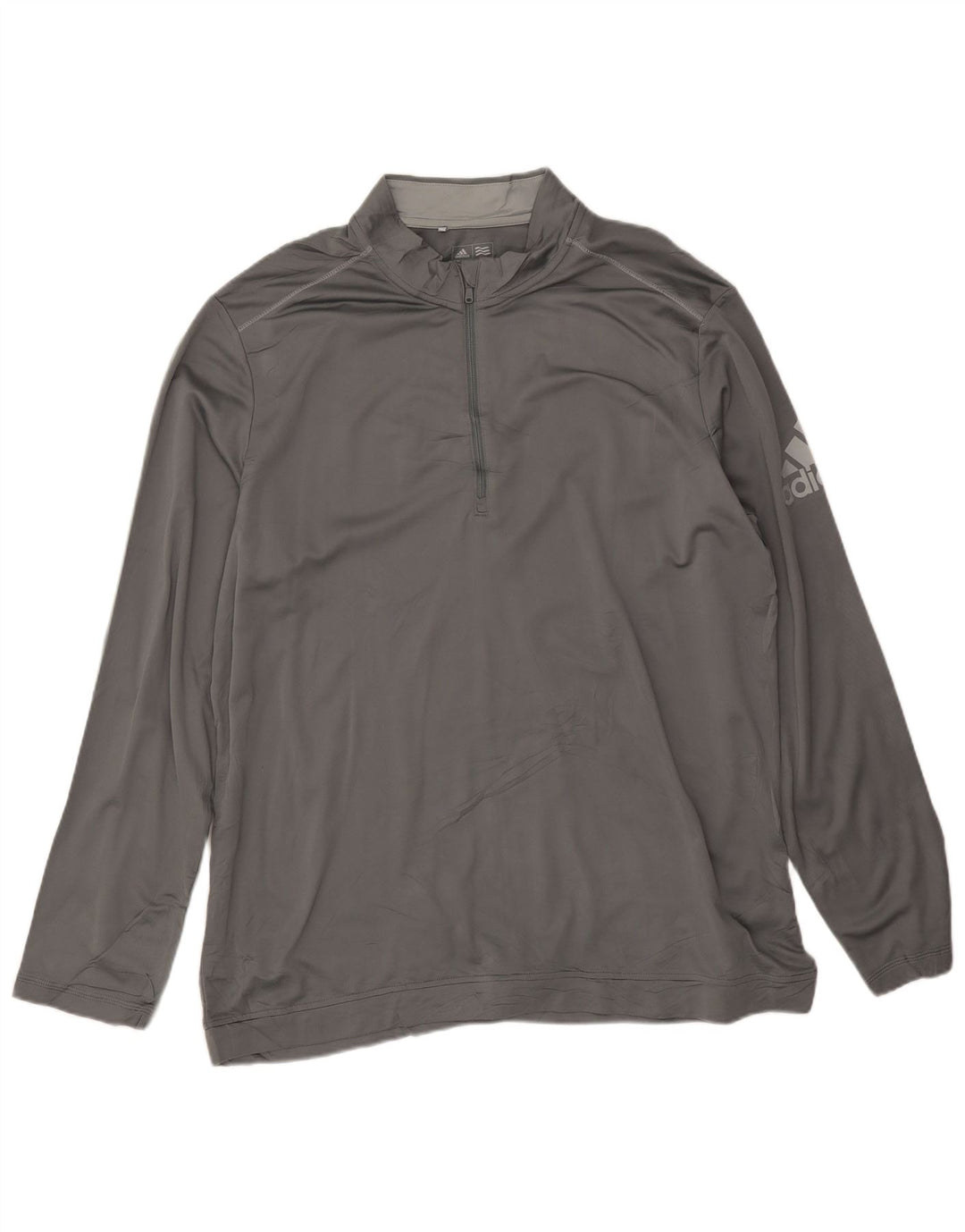 Adidas Hommes Climawarm Graphic Zip Neck Pull Survêtement Top XL Gris
