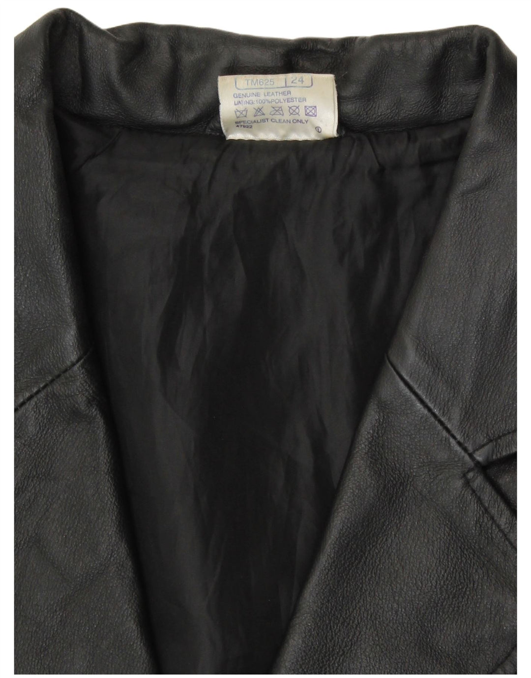 Agenda Veste blazer en cuir à 3 boutons pour femme UK 24 4XL Cuir noir