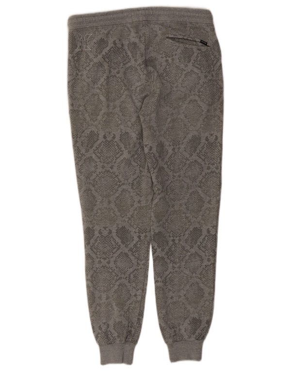 Hurley Pantalon de survêtement pour femme Joggers UK 8 Small Gris Animal Print
