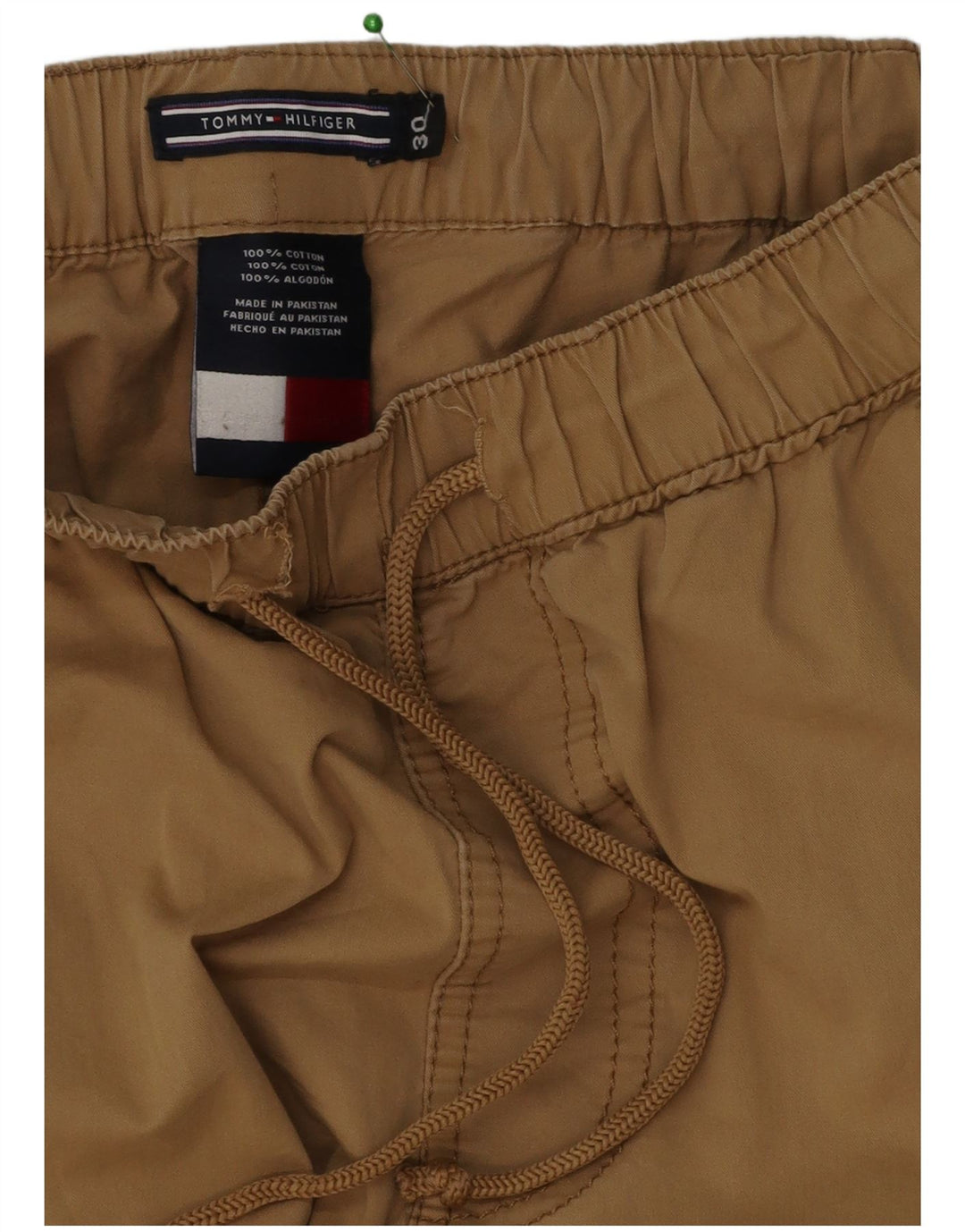 Tommy Hilfiger Bermuda Homme W30 Coton Marron Moyen