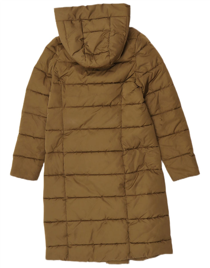 Barbour Manteau rembourré à capuche pour femme UK 10 Petit Kaki Polyester