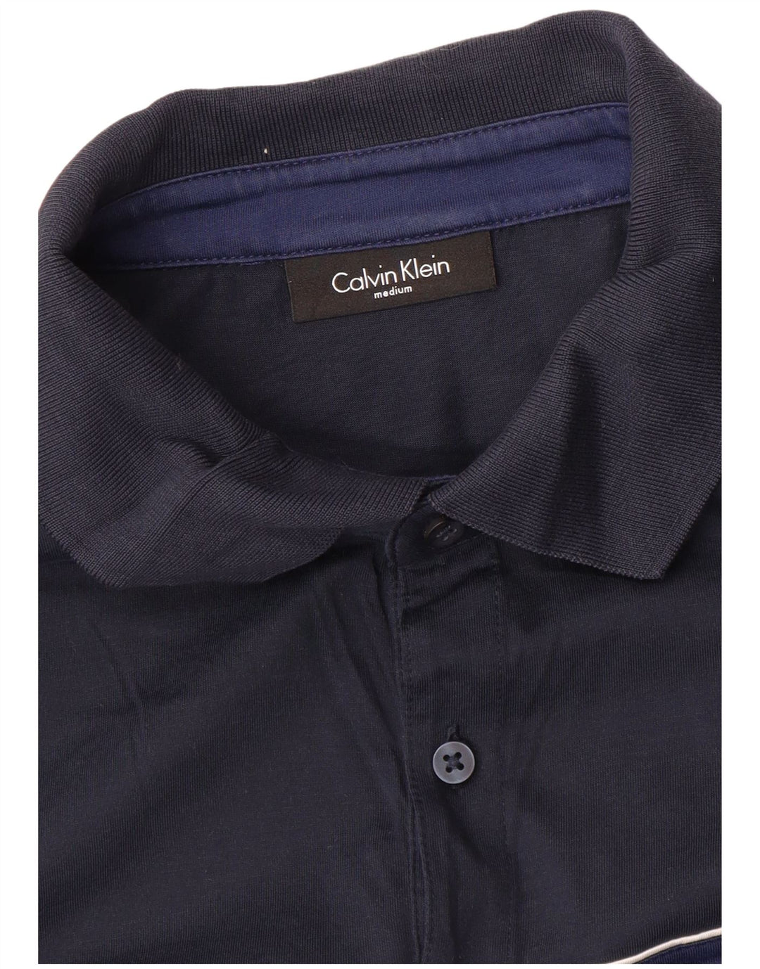 CALVIN KLEIN Polo Homme Bleu Marine Moyen Colourblock