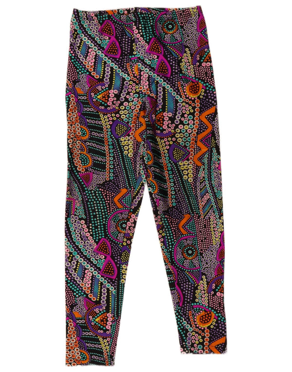 Marcel Clair Womens Crop Leggings EU 44/46 Large Multicolore Géométrique