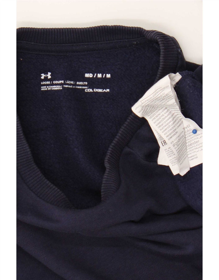 Under Armour Cold Gear Sweatshirt Jumper Homme Bleu Marine Moyen Coton