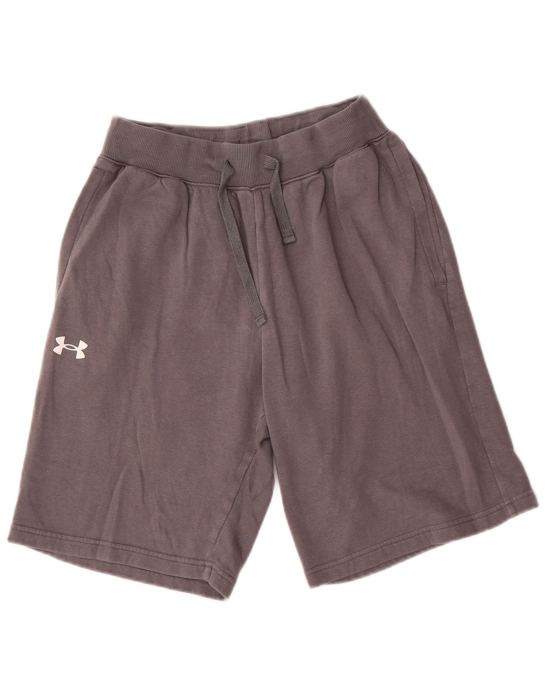 Under Armour Short de Sport Loose Fit Homme Gris Moyen Coton