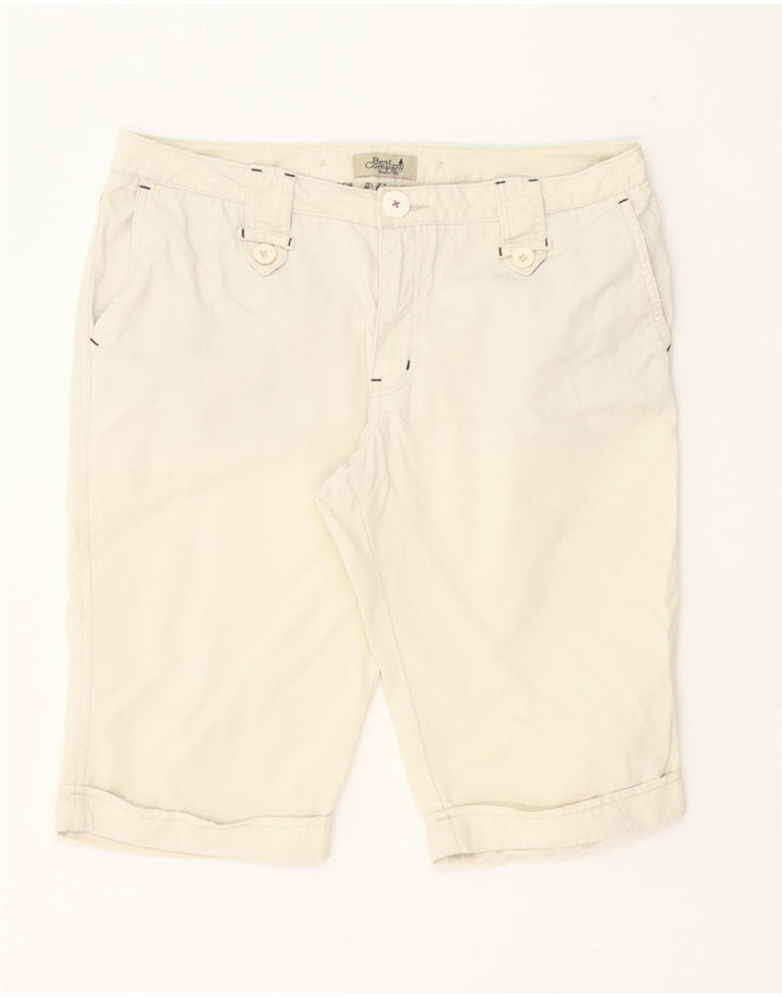 BEST COMPANY Womens Bermuda Shorts IT 42 Medium W34 Beige Cotton Vintage Best Company and Second-Hand Best Company from Messina Hembry 