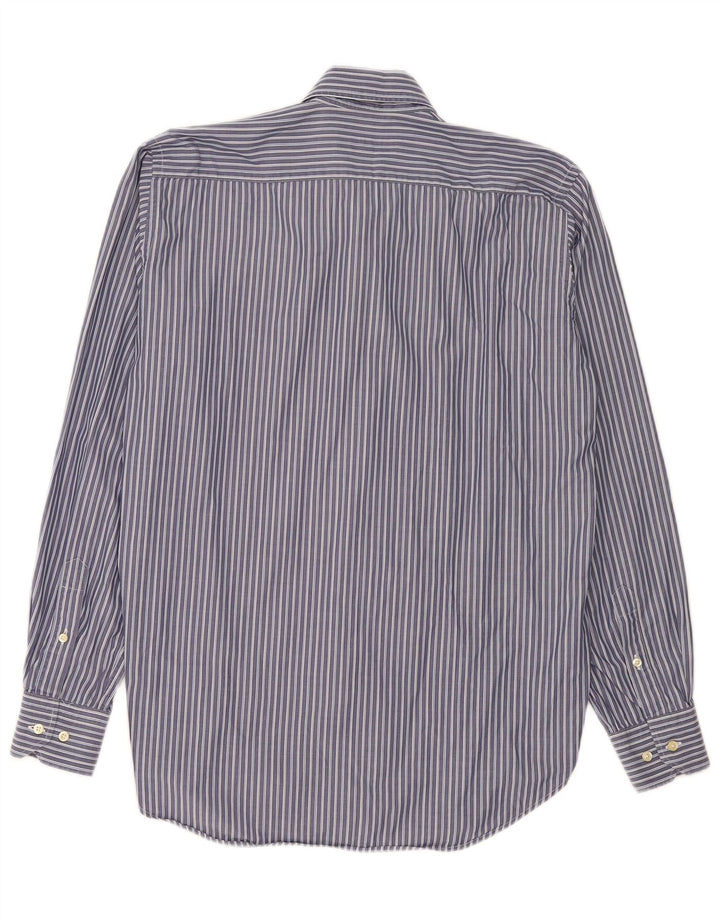 Etro Chemise Homme Taille 41 Grand Coton Rayé Bleu Marine
