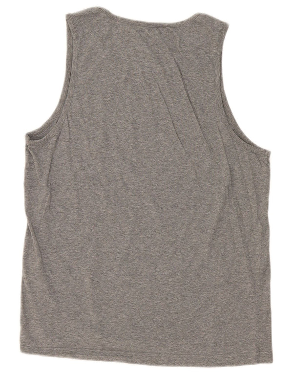 Puma Débardeur Graphic Homme Gris Large Coton