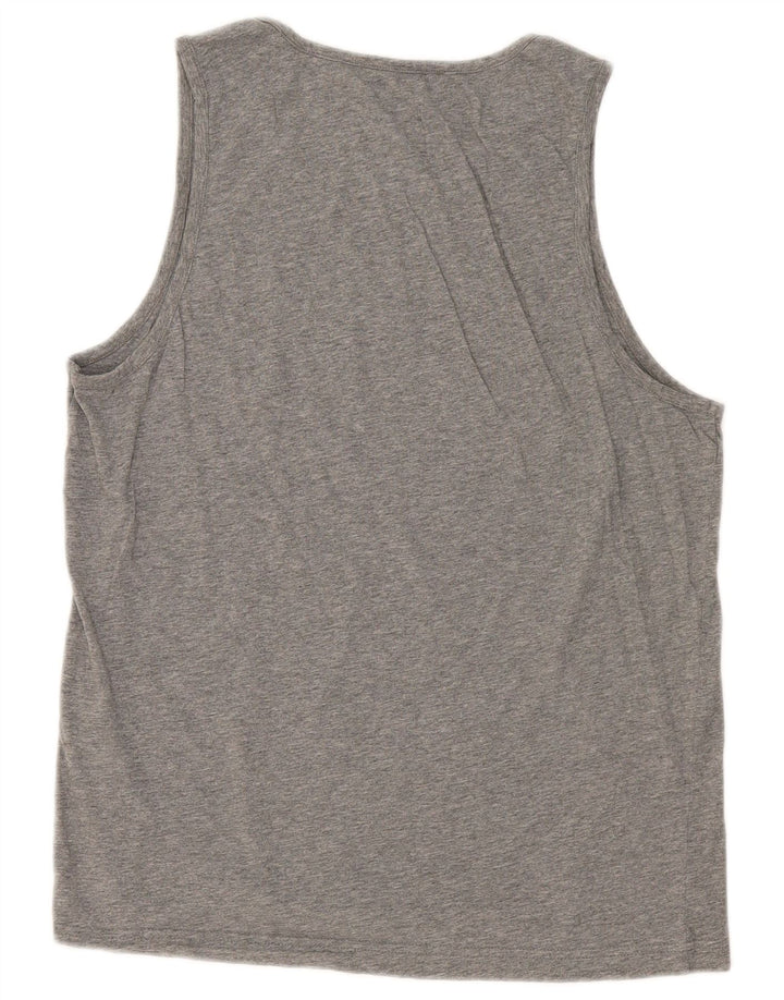 Puma Débardeur Graphic Homme Gris Large Coton
