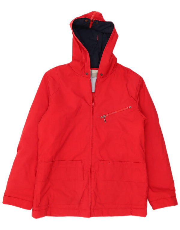 Nike Veste coupe-vent surdimensionnée à capuche pour femme UK 14/16 Large Rouge