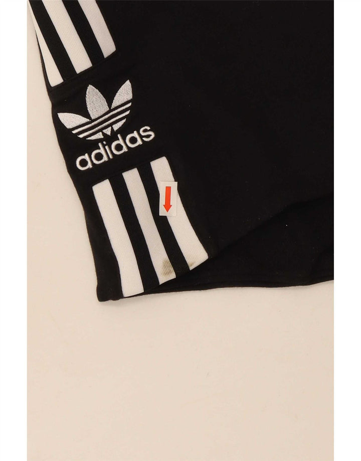 Adidas Haut court sans bretelles pour femme UK 12 Coton noir moyen
