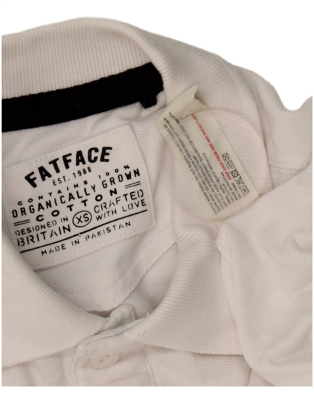 Polo Homme Fat Face XS Blanc Coton