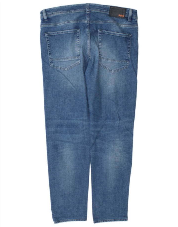 Hugo Boss Jean Slim W36 L32 Bleu Coton Homme