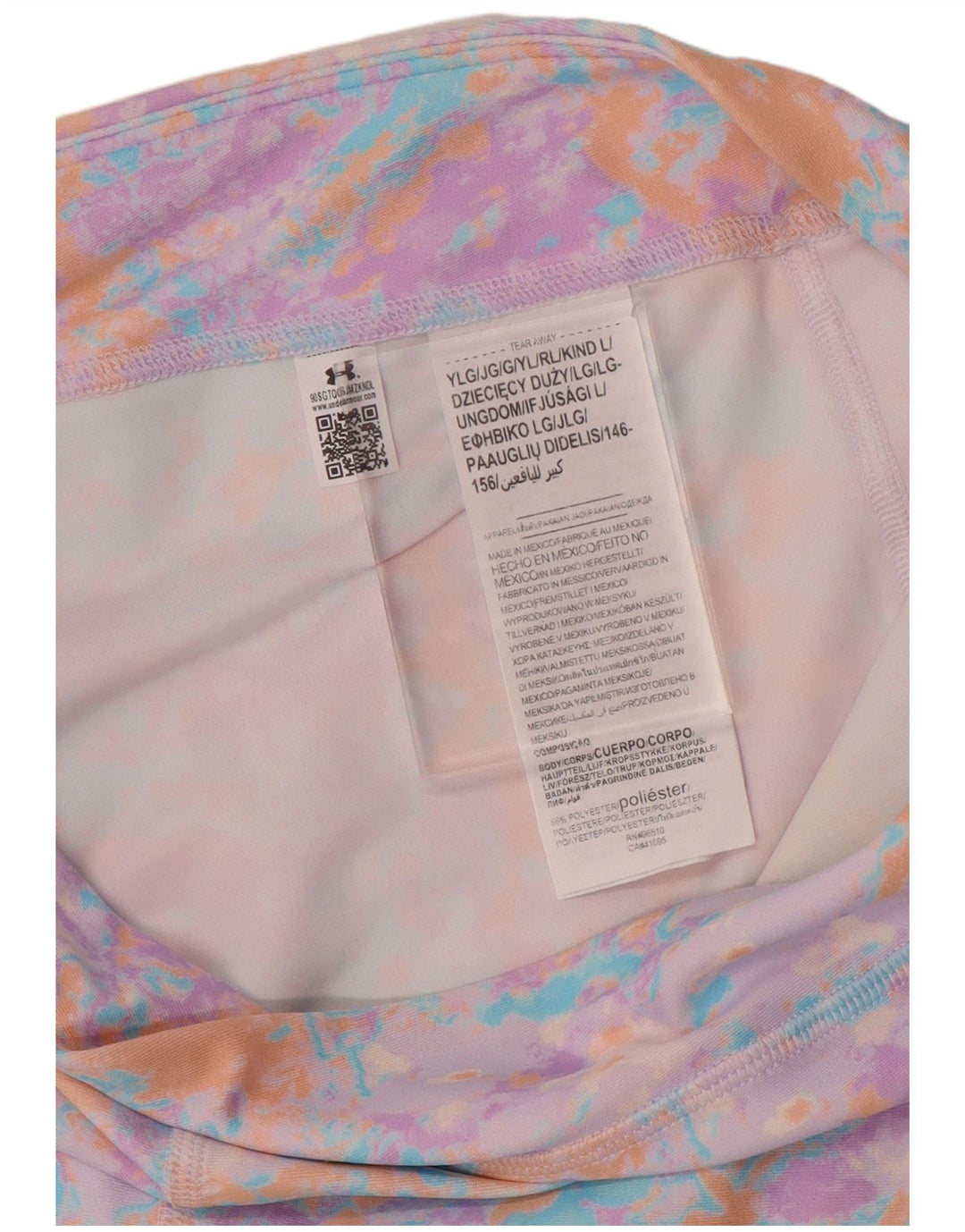 UNDER ARMOUR Leggings Fille 11-12 ans Large Multicolore Tie Dye