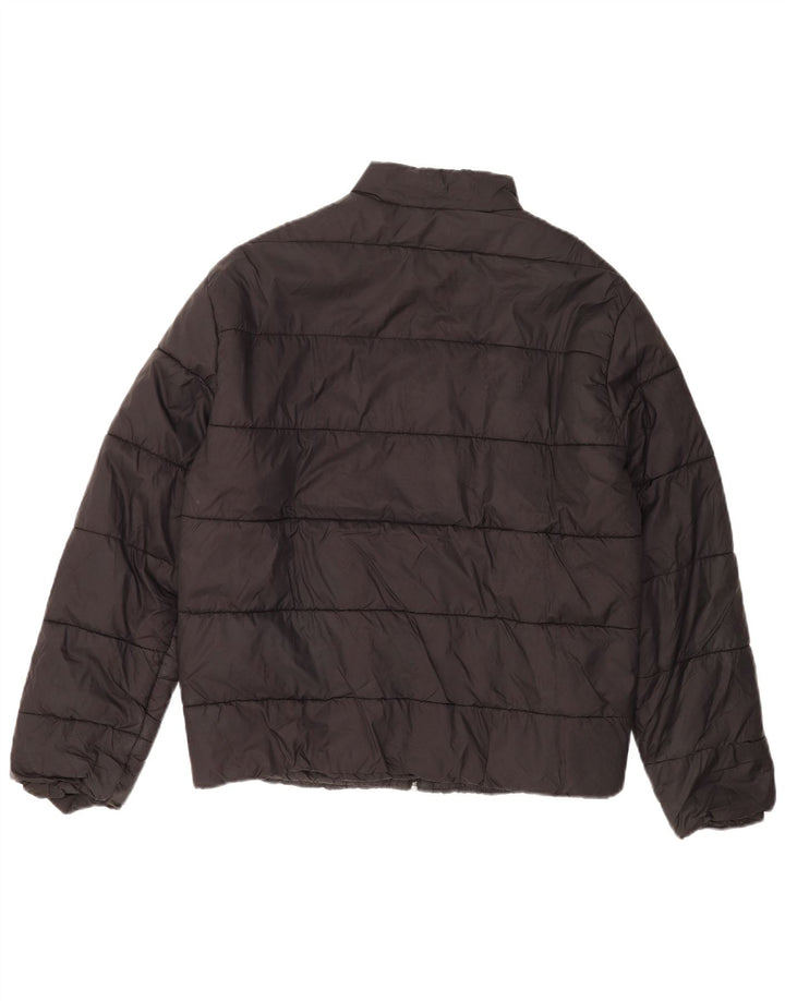 Zara Veste matelassée pour homme UK 40 Large Noir Nylon
